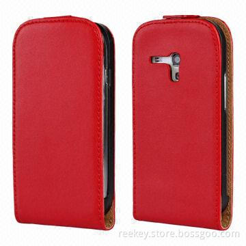 Genuine Leather Skin Case For Samsung Galaxy S3 Mini i8190 Flip Cover
